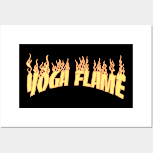 Yoga Flame Posters and Art